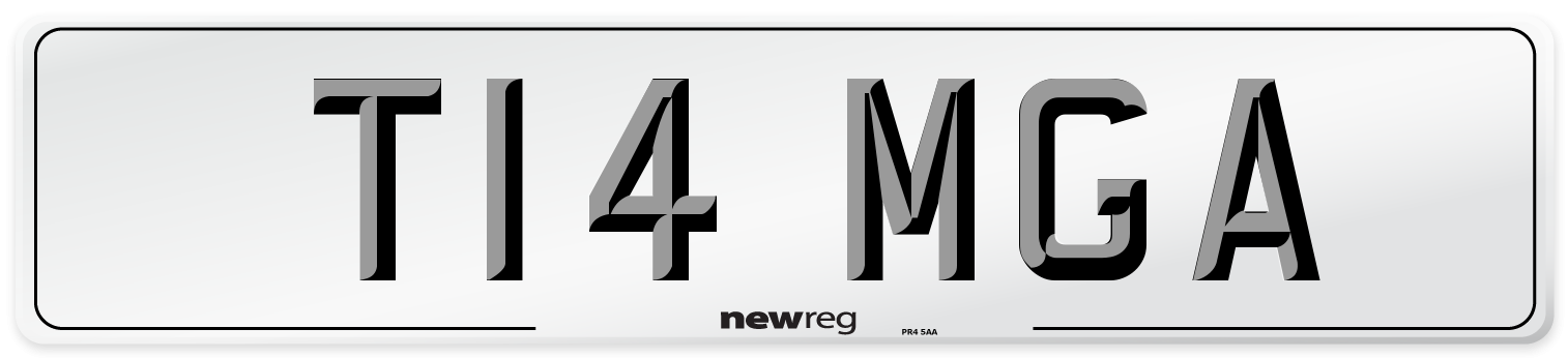 T14 MGA Number Plate from New Reg